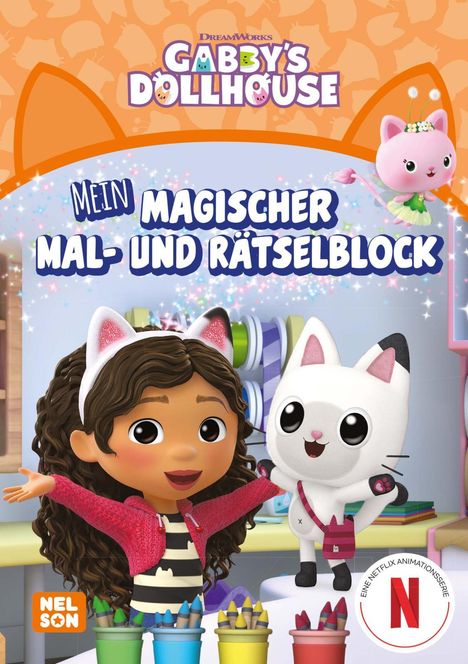 Gabby's Dollhouse: Mein magischer Mal- und Rätselblock, Buch