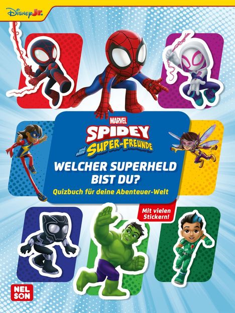 MARVEL Spidey und seine Super-Freunde: Welcher Superheld bist du? Quizbuch für deine Abenteuer-Welt, Buch