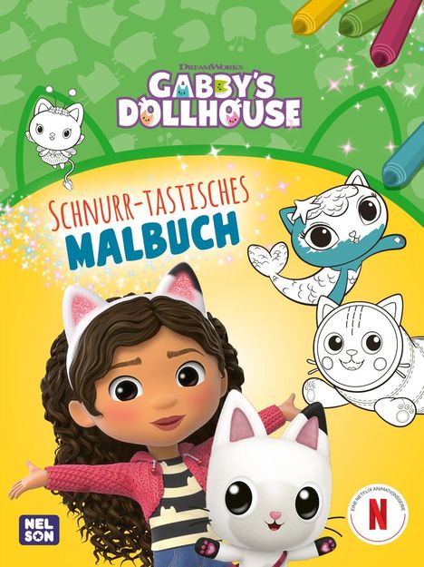 Gabby's Dollhouse: Schnurr-tastisches Malbuch, Buch