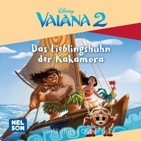 „Das Lieblingshuhn der Kakamora“, Comic-Figuren auf einem Segelboot auf dem Meer.