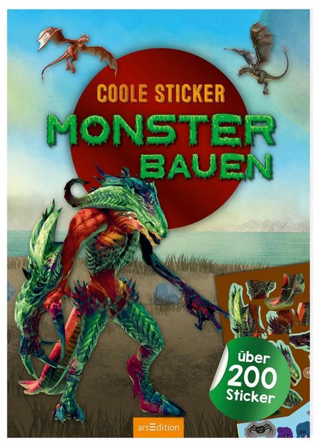 Coole Sticker - Monster bauen, Buch