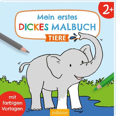 Mein erstes dickes Malbuch ab 2 - Tiere, Buch