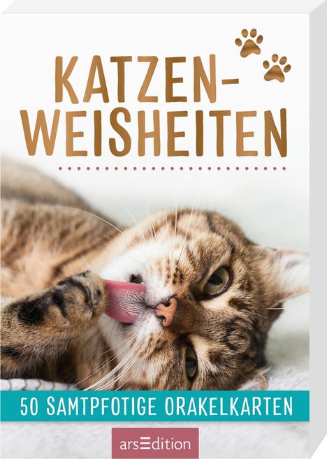 Katzenweisheiten. 50 samtpfotige Orakelkarten, Buch