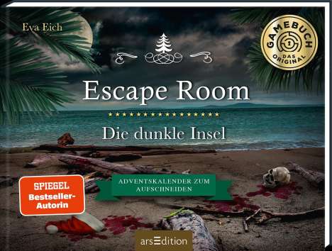 Eva Eich: Escape Room. Die dunkle Insel. Adventskalender zum Aufschneiden, Buch