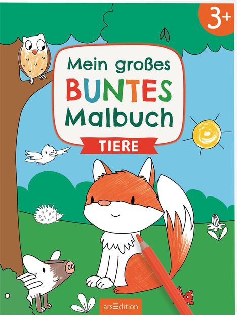 Mein großes buntes Malbuch - Tiere, Buch