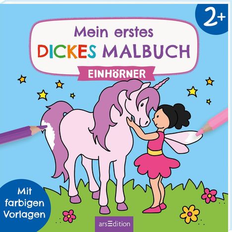 Mein erstes dickes Malbuch ab 2 - Einhörner, Buch