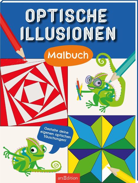 Optische Illusionen - Malbuch, Buch