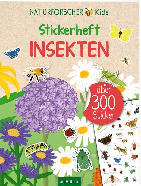 Naturforscher-Kids - Stickerheft Insekten, Buch
