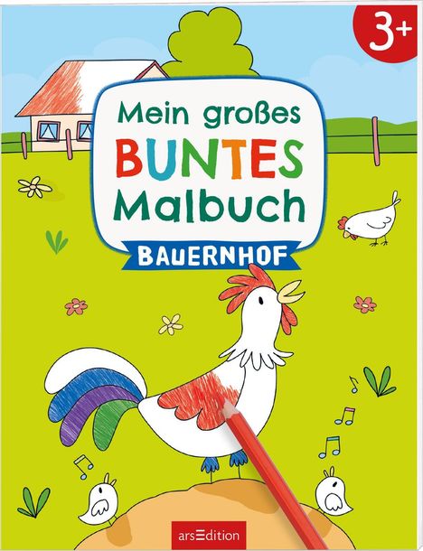 Mein großes buntes Malbuch - Bauernhof, Buch