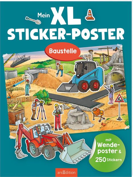 XL Sticker-Poster: Mein XL Sticker-Poster Baustelle, Buch