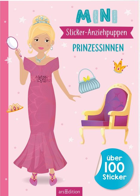 Mini-Sticker-Anziehpuppen - Prinzessinnen, Buch