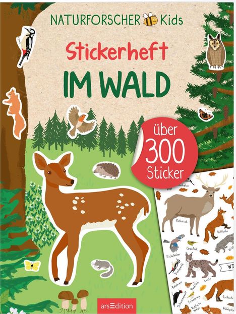 Naturforscher-Kids - Stickerheft Im Wald, Buch
