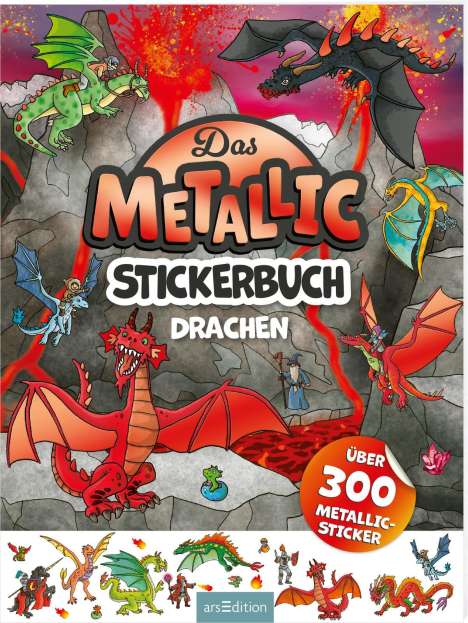 Das Metallic-Stickerbuch - Drachen, Buch