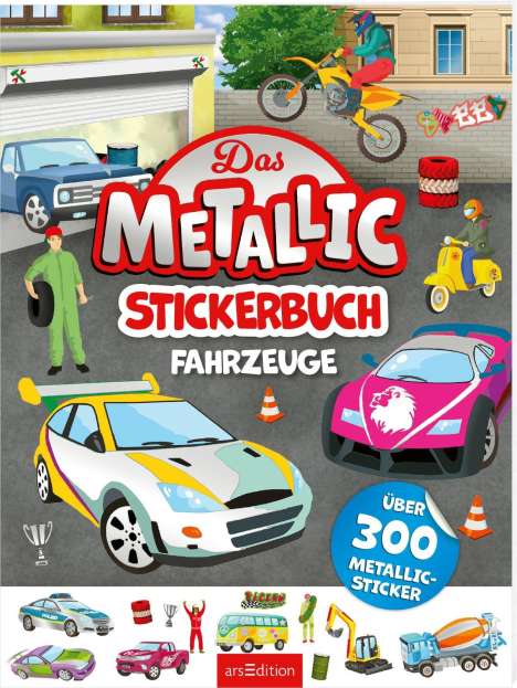 Das Metallic-Stickerbuch - Fahrzeuge, Buch