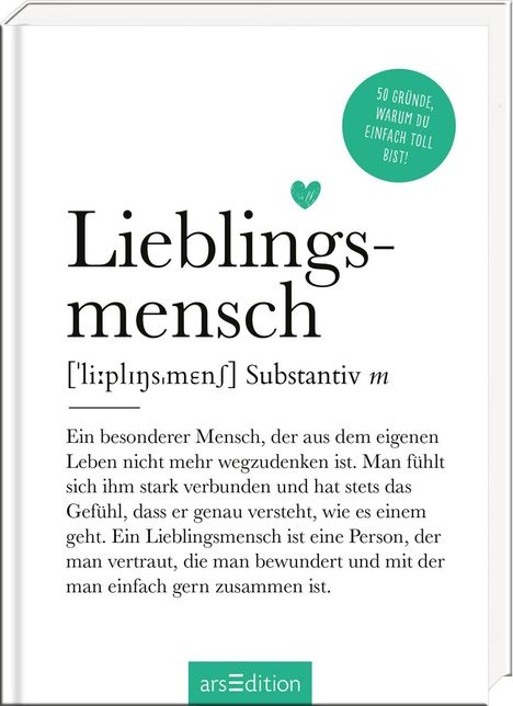 Lieblingsmensch (Substantiv, m), Buch