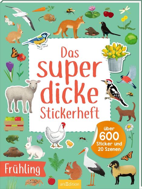 Das superdicke Stickerheft - Frühling, Buch