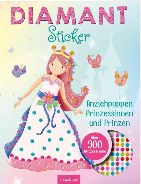 Diamantsticker Anziehpuppen - Prinzessinnen und Prinzen, Buch