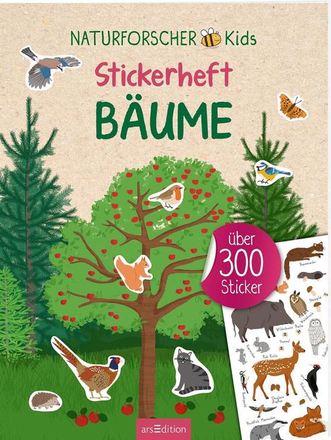Naturforscher-Kids - Stickerheft Bäume, Buch