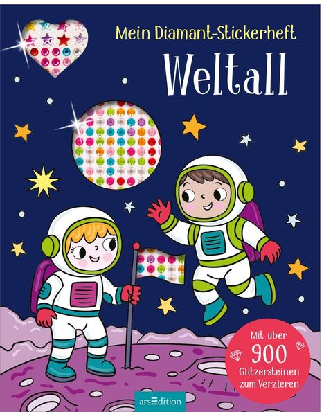 Mein Diamant-Stickerheft - Weltall, Buch