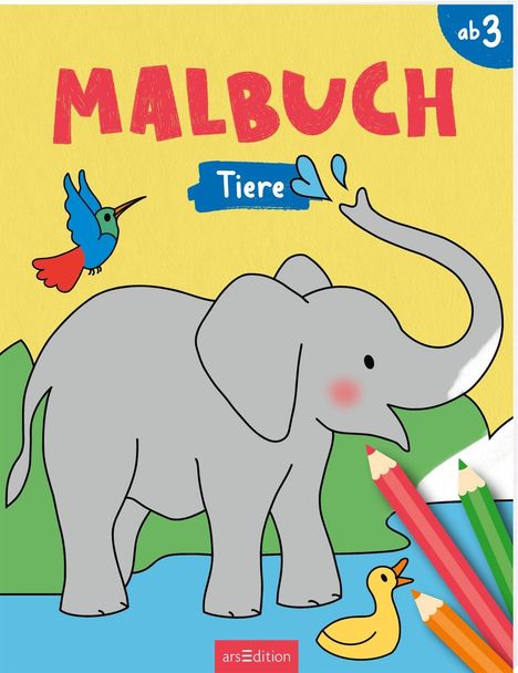 Malbuch Tiere, Buch