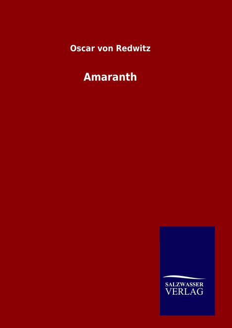 Oscar Von Redwitz: Amaranth, Buch