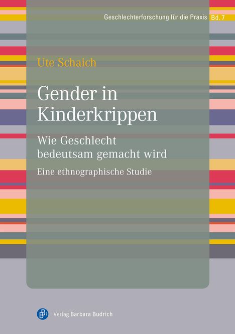 Ute Schaich: Gender in Kinderkrippen, Buch