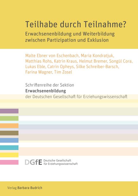 Malte Ebner von Eschenbach: Teilhabe durch Teilnahme?, Buch