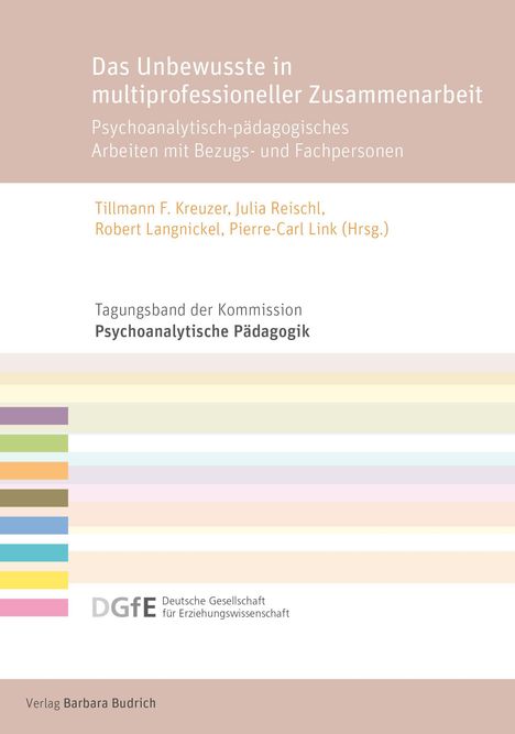 Titel: Das Unbewusste in multiprofessioneller Zusammenarbeit. Farbstreifen unten.