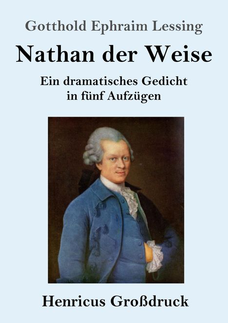 Gotthold Ephraim Lessing: Nathan der Weise (Großdruck), Buch