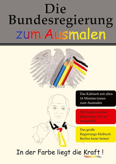 Die Bundesregierung zum Ausmalen, Buch