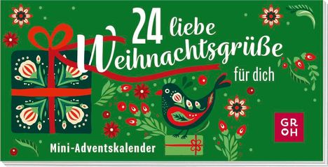 24 liebe Weihnachtsgrüße für dich, Buch