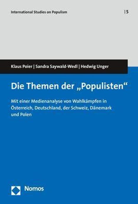 Klaus Poier: Die Themen der "Populisten", Buch