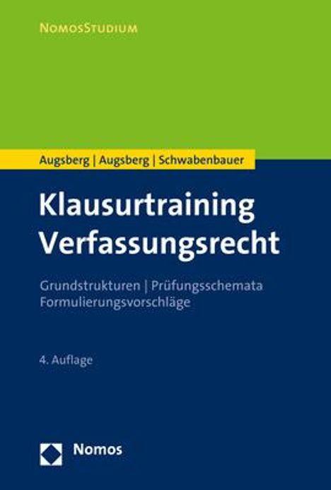 Ino Augsberg: Klausurtraining Verfassungsrecht, Buch