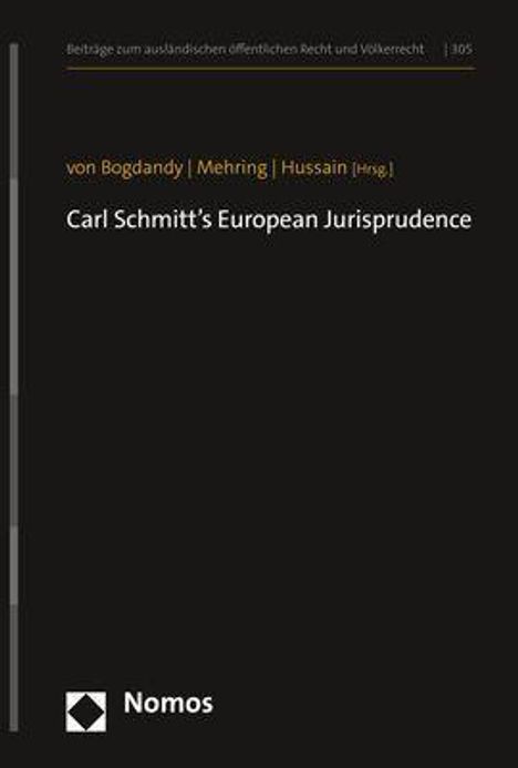 Carl Schmitt¿s European Jurisprudence, Buch