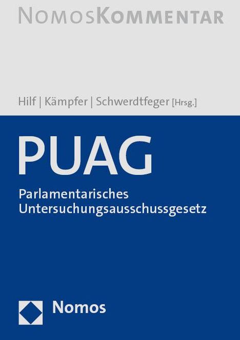 PUAG - Parlamentarisches Untersuchungsausschussgesetz, Buch