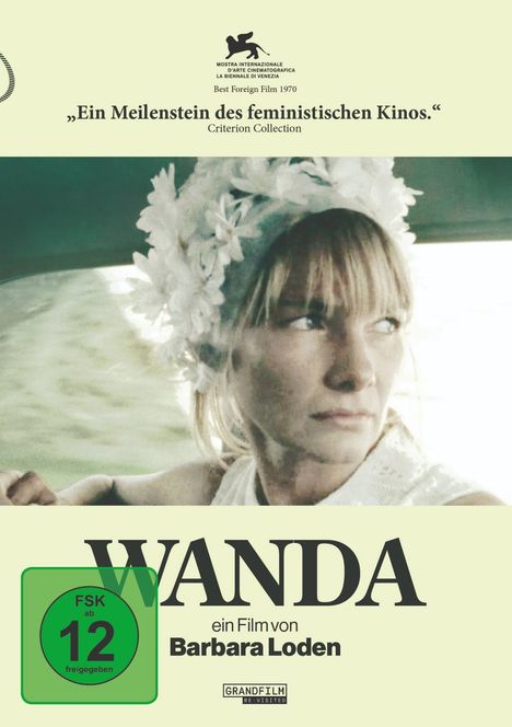 „Ein Meilenstein des feministischen Kinos.“ „WANDA“, ein Film von Barbara Loden. Frau schaut aus Autofenster.