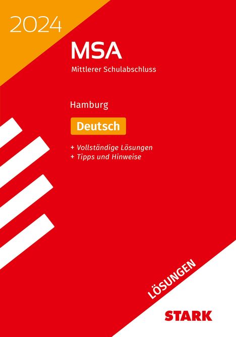 STARK Lösungen zu Original-Prüfungen und Training MSA 2024 - Deutsch - Hamburg, Buch