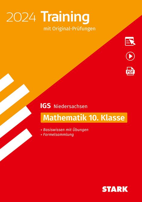 STARK Original-Prüfungen und Training - Abschluss Integrierte Gesamtschule 2024 - Mathematik 10. Klasse - Niedersachsen, 1 Buch und 1 Diverse
