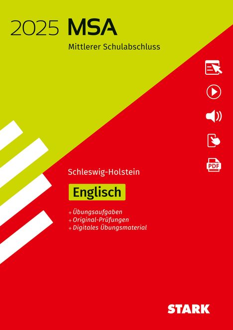 STARK Original-Prüfungen und Training MSA 2025 - Englisch - Schleswig-Holstein, 1 Buch und 1 Diverse
