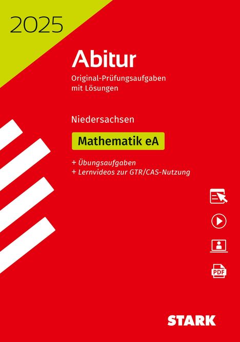 STARK Abiturprüfung Niedersachsen 2025 - Mathematik EA, 1 Buch und 1 Diverse