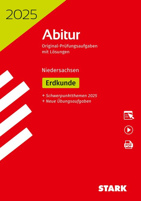 STARK Abiturprüfung Niedersachsen 2025 - Erdkunde GA/EA, 1 Buch und 1 Diverse