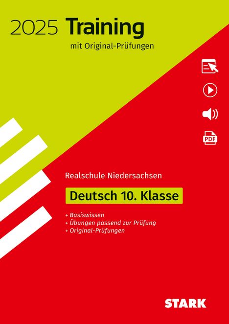 STARK Original-Prüfungen und Training Abschlussprüfung Realschule 2025 - Deutsch - Niedersachsen, 1 Buch und 1 Diverse