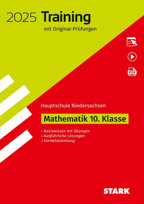 STARK Original-Prüfungen und Training Hauptschule 2025 - Mathematik 10. Klasse - Niedersachsen, 1 Buch und 1 Diverse