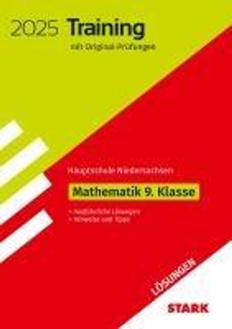 STARK Lösungen zu Original-Prüfungen und Training Hauptschule 2025 - Mathematik 9. Klasse - Niedersachsen, Buch