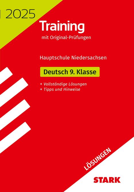 STARK Lösungen zu Original-Prüfungen und Training Hauptschule 2025 - Deutsch 9. Klasse - Niedersachsen, Buch