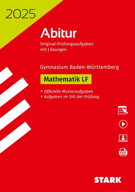 STARK Abiturprüfung BaWü 2025 - Mathematik Leistungsfach, 1 Buch und 1 Diverse