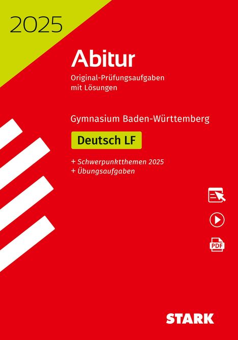 STARK Abiturprüfung BaWü 2025 - Deutsch Leistungsfach, 1 Buch und 1 Diverse
