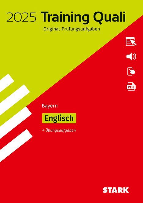 STARK Training Abschlussprüfung Quali Mittelschule 2025 - Englisch 9. Klasse - Bayern, 1 Buch und 1 Diverse