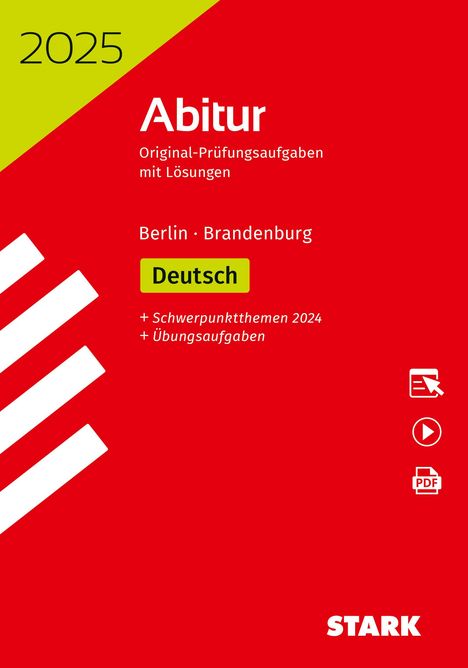 STARK Abiturprüfung Berlin/Brandenburg 2025 - Deutsch, 1 Buch und 1 Diverse