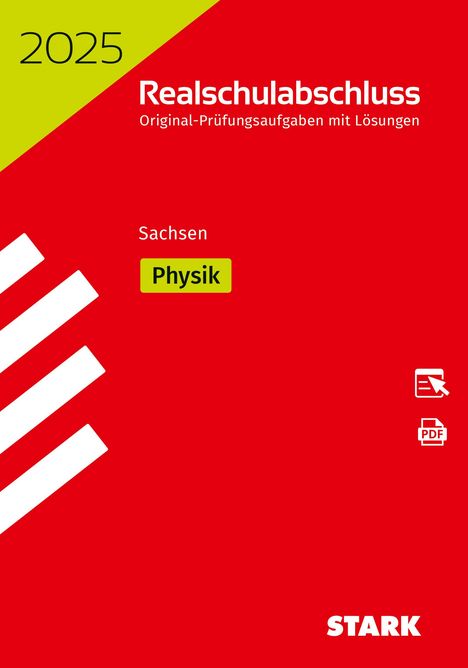 STARK Original-Prüfungen Realschulabschluss 2025 - Physik - Sachsen, 1 Buch und 1 Diverse